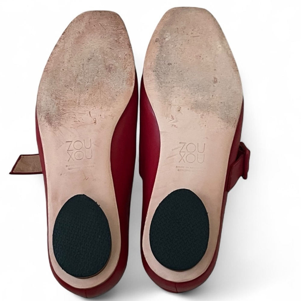 Zou Xou Eugenia Mary Jane Flats in Red Size EU39 - Picture 7 of 9